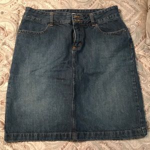 Liz & co. Jean Skirt Sz 8 Excellent Condition